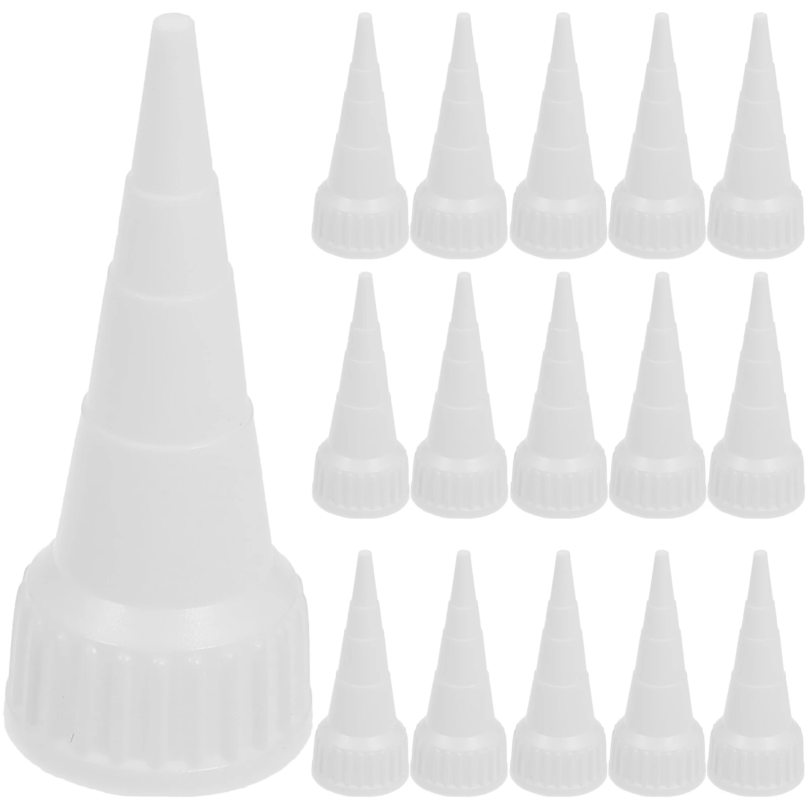 20pcs Caulk Tips Precision Control Caulk Tube Sealing Tips Saving Caps Extension Nozzle Efficient Application White