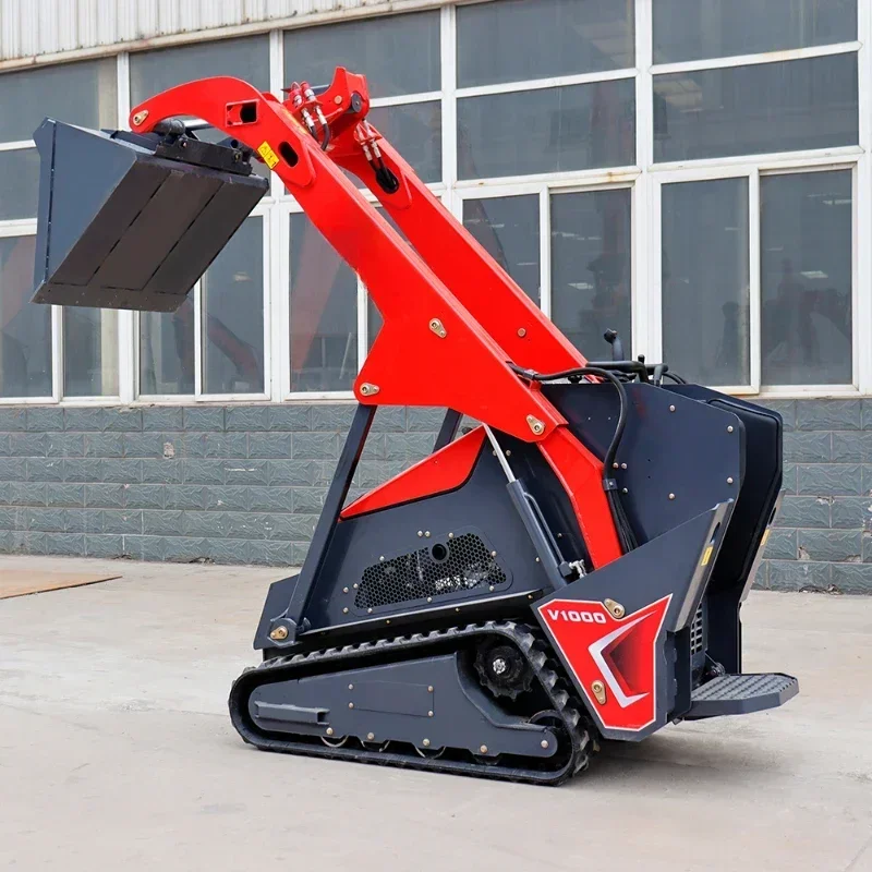 Mini Skid Steer Loader For KUBOTA Diesel Engine Small Crawler/Tracked/Wheeled Front Loaders With Bucket