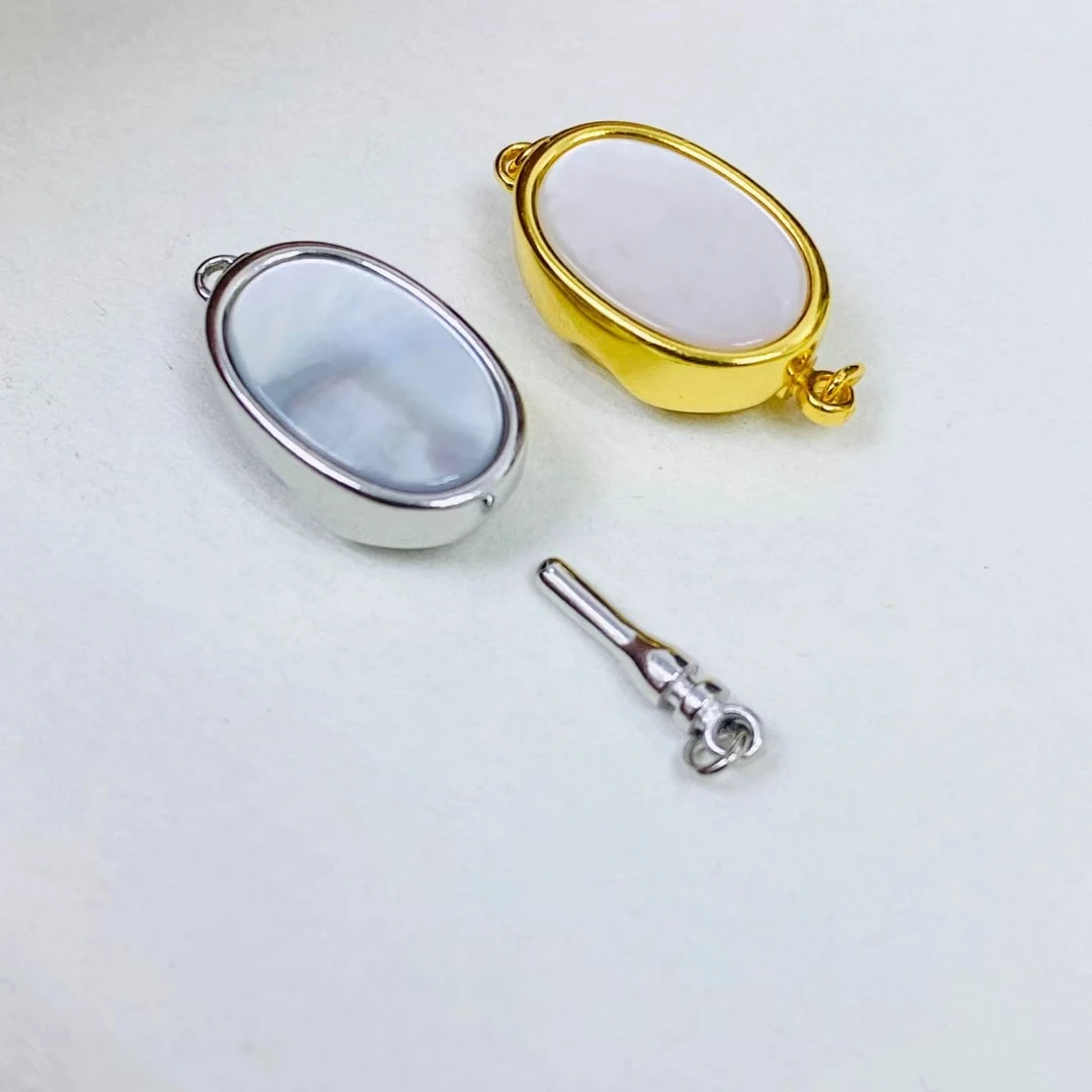 Wholesale DIY 925 Sterling Silver Necklace Bracelet Clasp Hook Accessories for 5-12mm Pearls 5pcs/lot