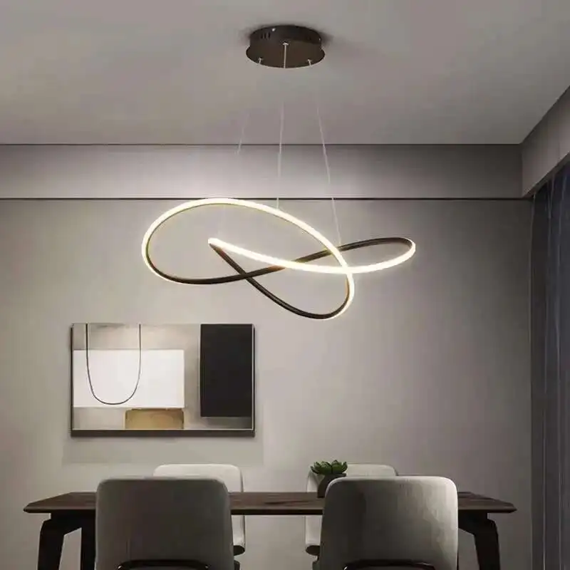 

LED Restaurant Pendant Lights Nordic Modern Hotel Dining Room Dining Table Bar Chandelier Simple Home Indoor Decor Lighting Lamp