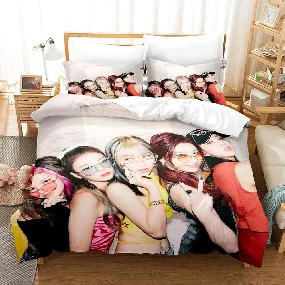 

3D Print Kpop Group ITZY 3D Duvet Cover Bedding Set Comforter Linen Pillowcases Home Decor Single Double Twin King Queen