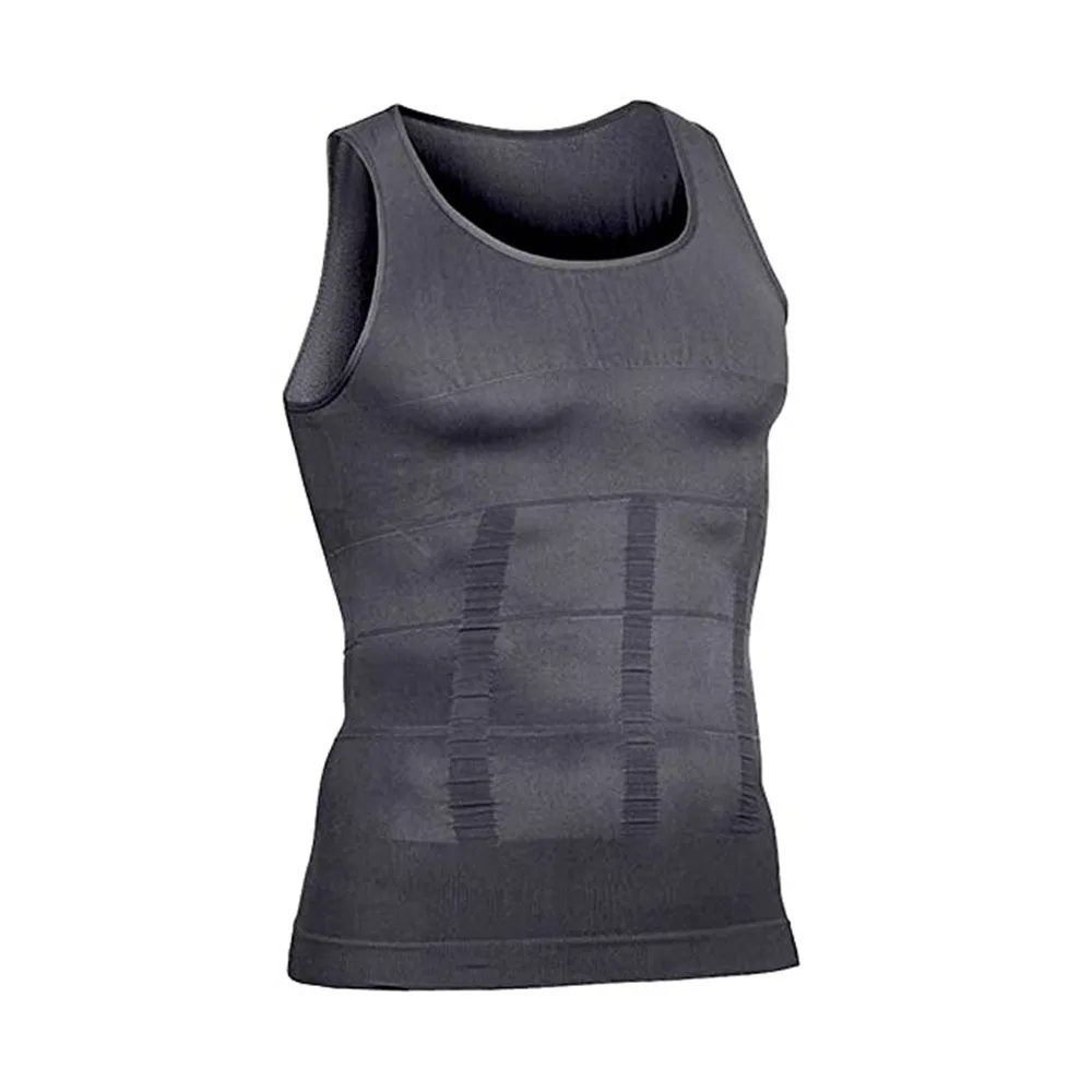

Fashion Sleeveless Selure Compression Shirt Lightweight Tight Compression Vest Tummy Control Men's Slim Vest for Men