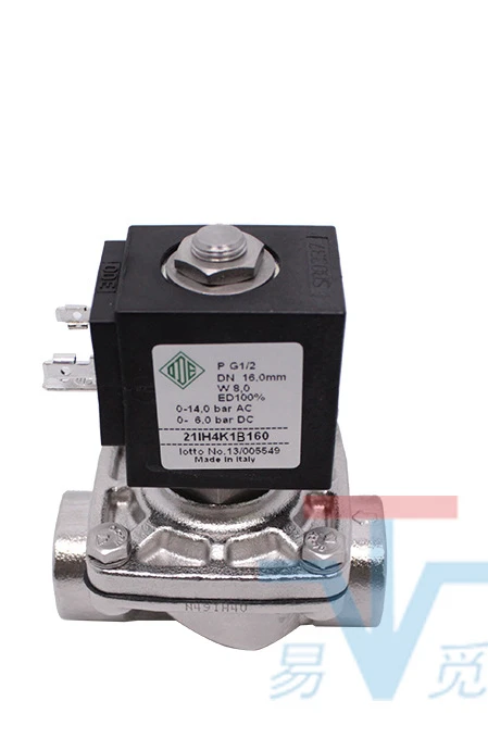 Stainless Steel 316 Solenoid Valve 21ih4k1b160 Dn15 24V Imported Two-way Solenoid Valve