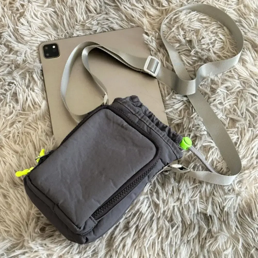 Fashion Cute Phone Bag Nylon Shoulder bag Minimalist Crossbody Bags for Women Handbags Zipper Drawstring Handbag Bolsas Mujer 가방