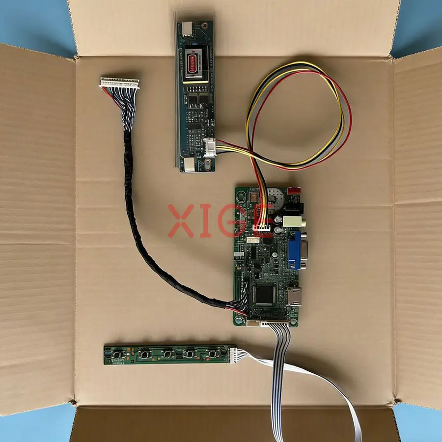 

Плата привода контроллера монитора подходит для M190MWW4 HT190WG3 LTM190BT03 LM190WX1 2-CCFL LVDS 30-контактный 1440x900 1440*900 HDMI + VGA DIY Kit