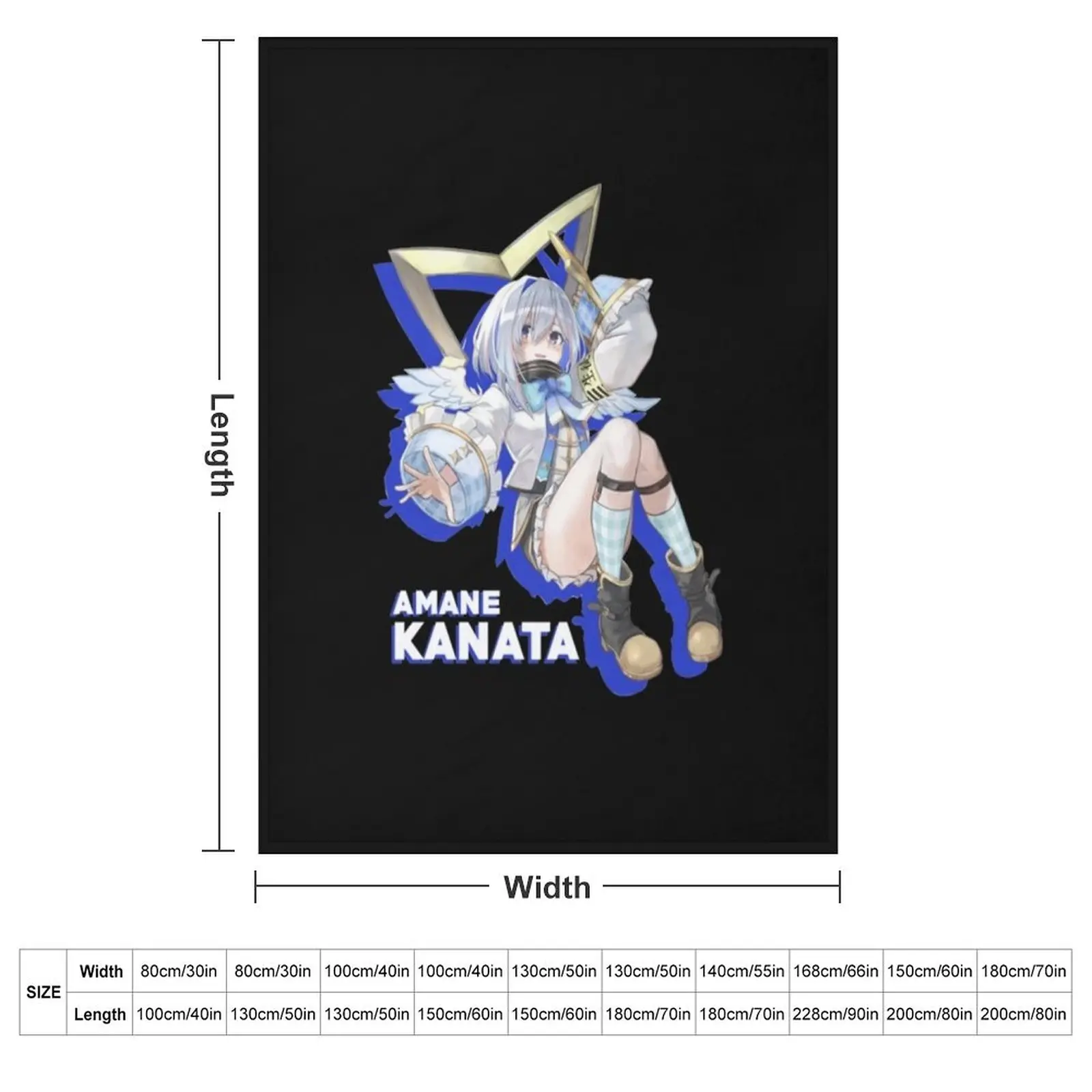 Hololive - Amane Kanata Throw Blanket blankets and throws Single Sleeping Bag Blankets For Sofas For Baby decorative Blankets