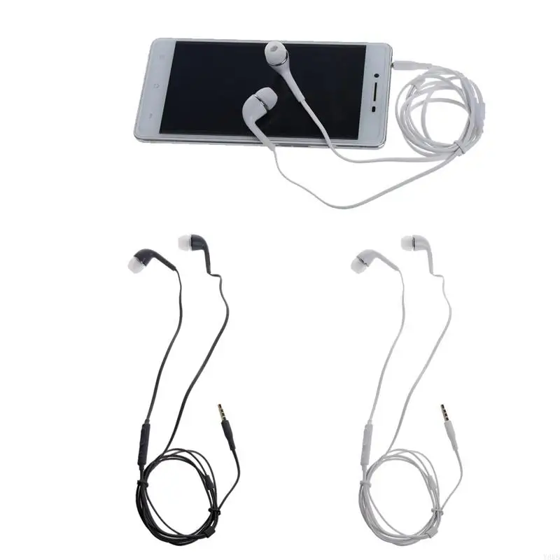 Y88B سماعات أذن ستيريو 3.5 ملم مع ميكروفون لهاتف جالاكسي