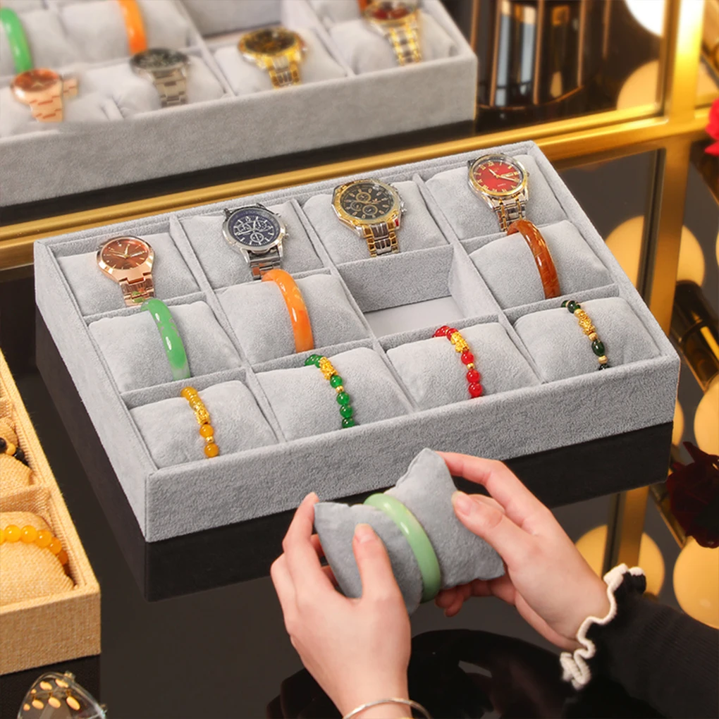 صينية ساعة مقاومة للخدش لعرض وحماية الساعات وصينية مجوهرات الساعات #5