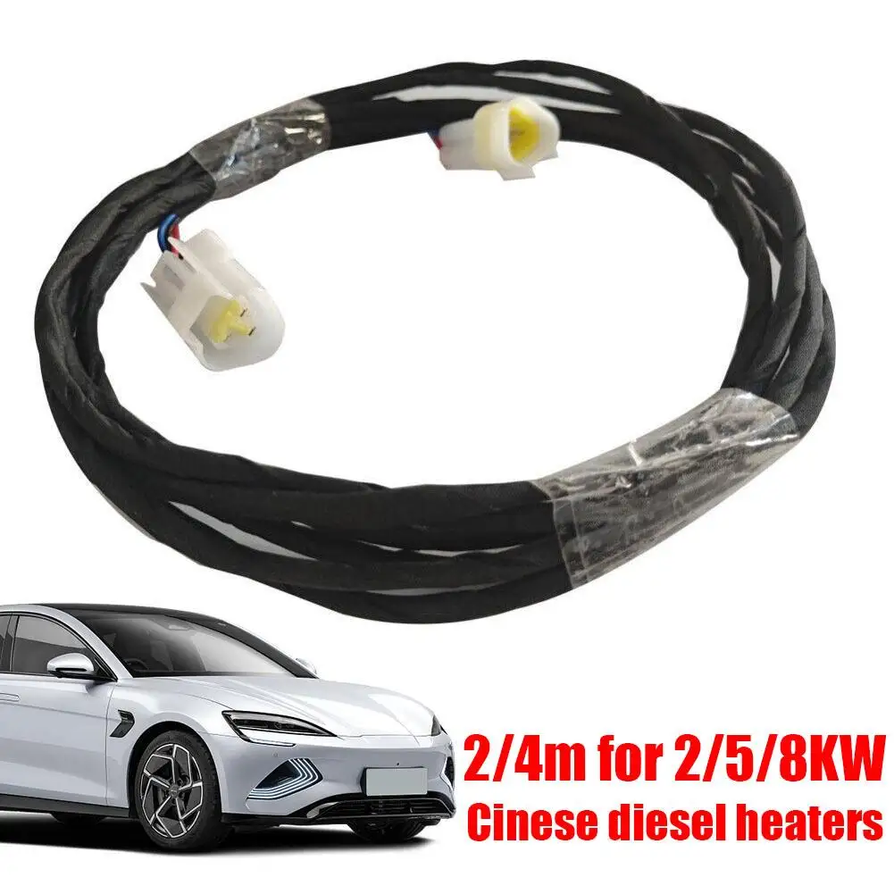 LCD Extension Cable for 12V 5KW/8KW Diesel Air Heater, 2/3/4/5 Meters LCD Controller Wire Harness, Replacement Spare Part