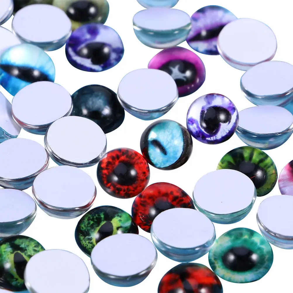 

100 шт. декоративных бусин для рукоделия, аксессуары для творчества, красочные, плоские, круглые, милые