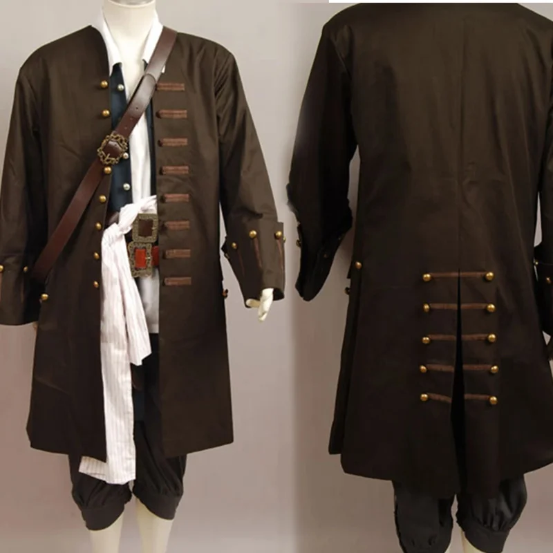 Captain Jack cosplay meter cosplay costume trench coat jacket only for adult men