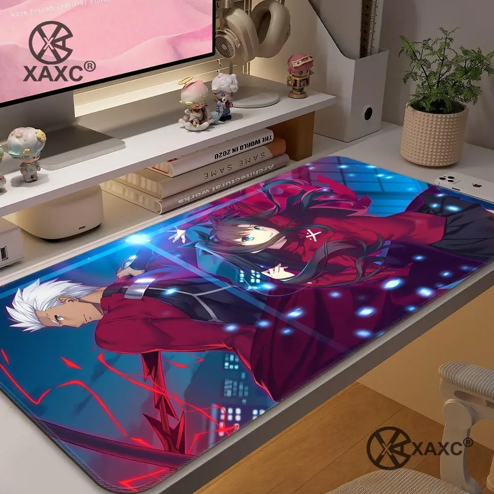 

Fate Stay Night Anime XAXC Mouse Pad large keyboard mouse desk pad non-slip rubber gaming mouse pad laptop mouse carpet