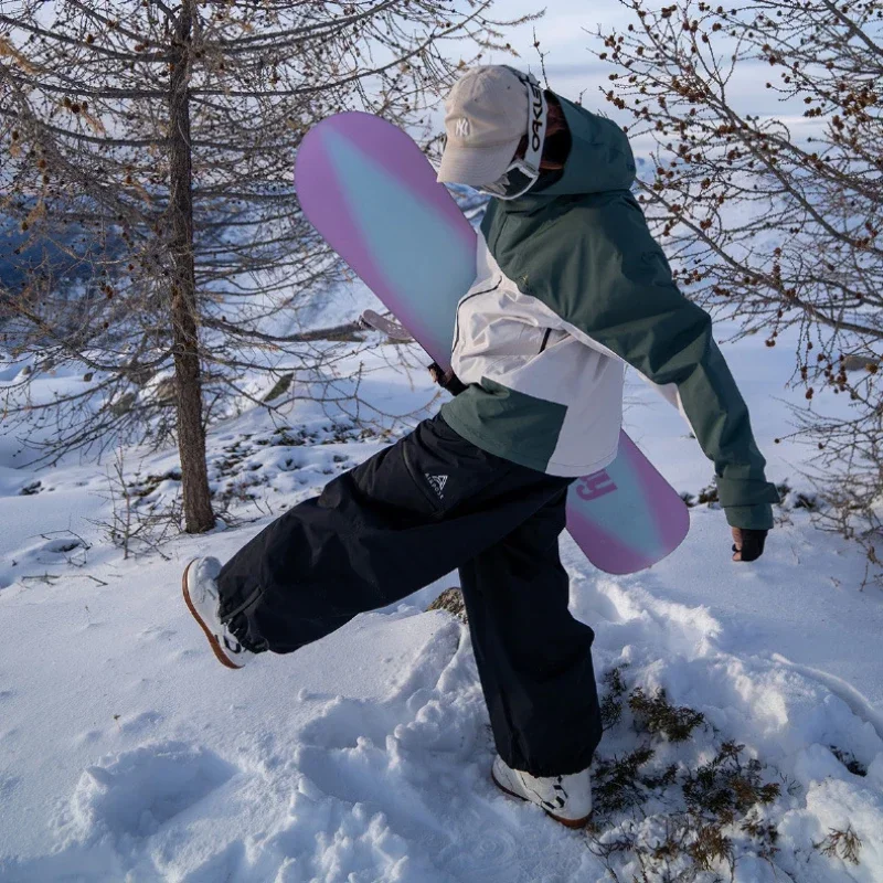 Pantalones de esquí a prueba de viento para hombres y mujeres, pantalones de esquí impermeables para exteriores, pantalones de nieve cálidos, monos