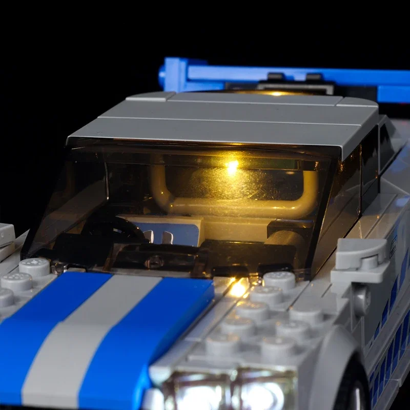 Kit d'éclairage LED pour LEGO 2 Fast 2 Furious Nissan Skyline GT-R R34 Speed Champions 76917 Blocs de construction