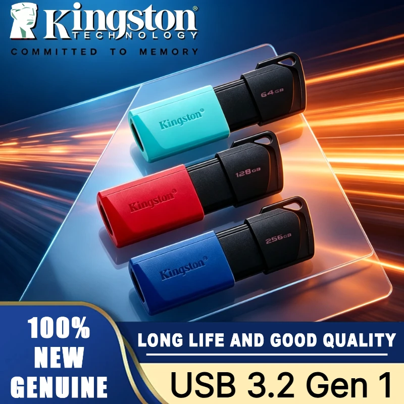 Kingston for PC USB Flash Drive 64GB 128GB 256GB Pen Drive Flash Disk Mini Key Memory Original Usb Stick3.2 Drives USB 3.2 Gen 1