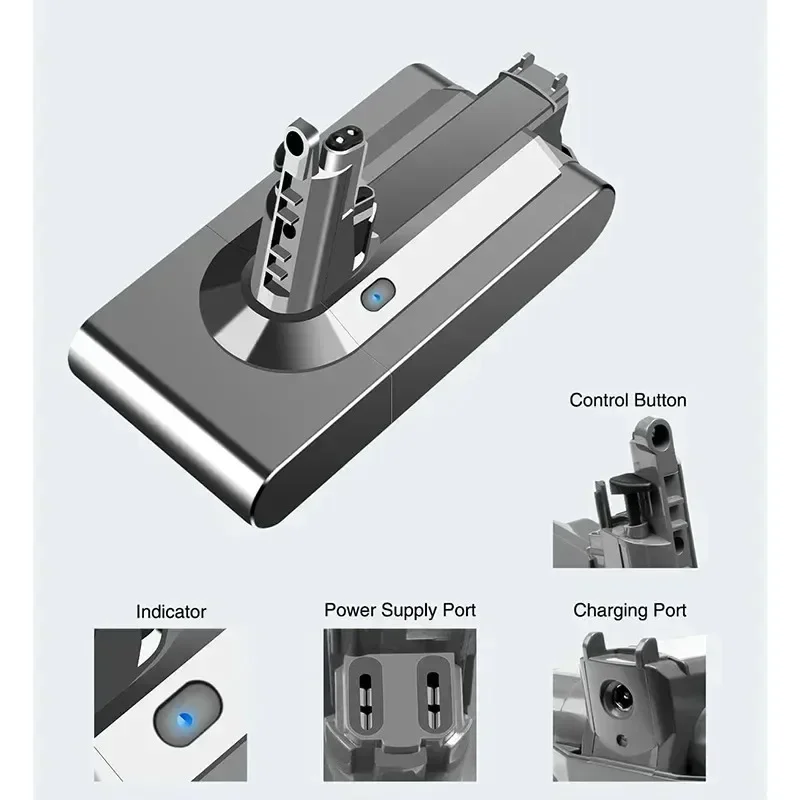 For Dyson V11 25.2V 12800mAh SV14 Lithium Li-ion Vacuum Cleaner Rechargeable Battery Absolute V11 Animal