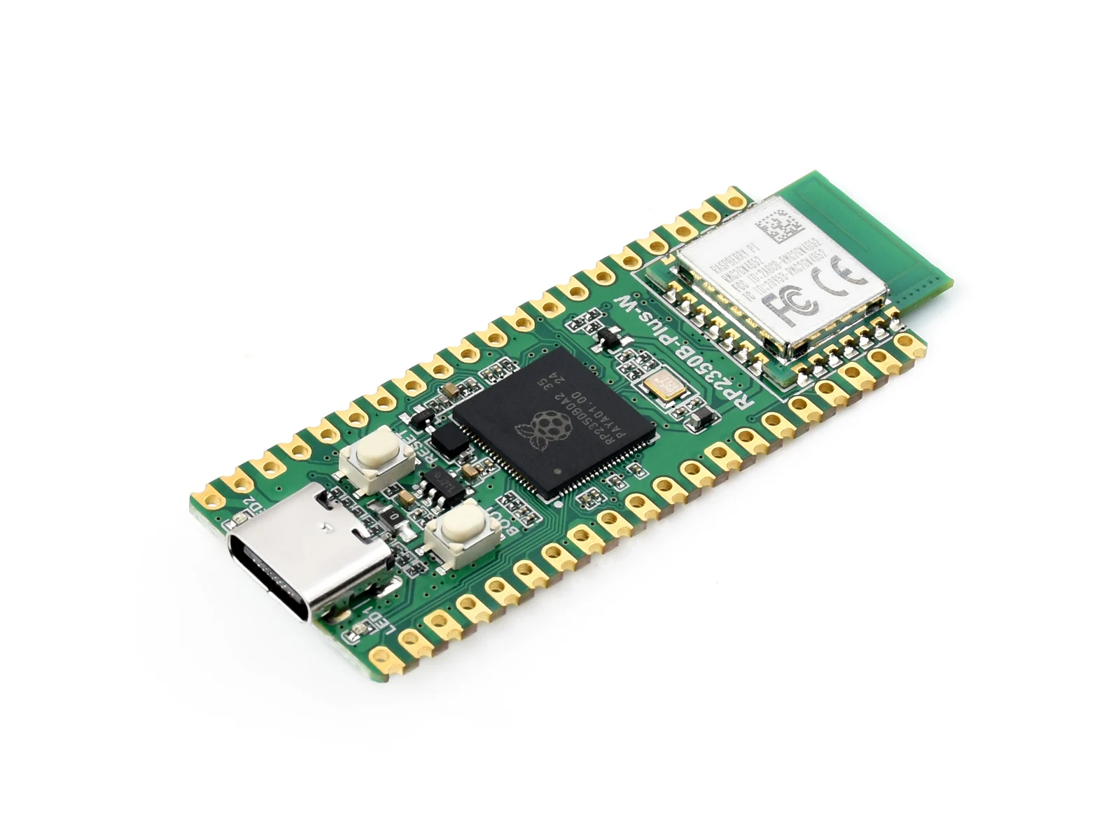 Waveshare RP2350B-Plus-W Development Board,Dual-core/architecture Microcontroller,Supports Wi-Fi/Bluetooth,520KB SRAM 16MB Flash