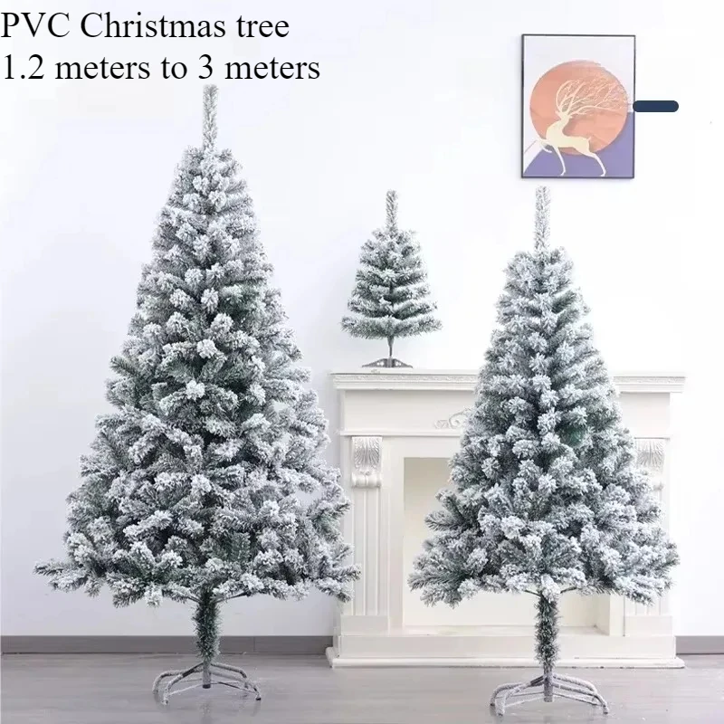 

Artificial Christmas Tree Snowy Velvet Atmosphere Home Office Party Decoration Festival Party Scene Xmas Tree Decor 1.2M to 3M