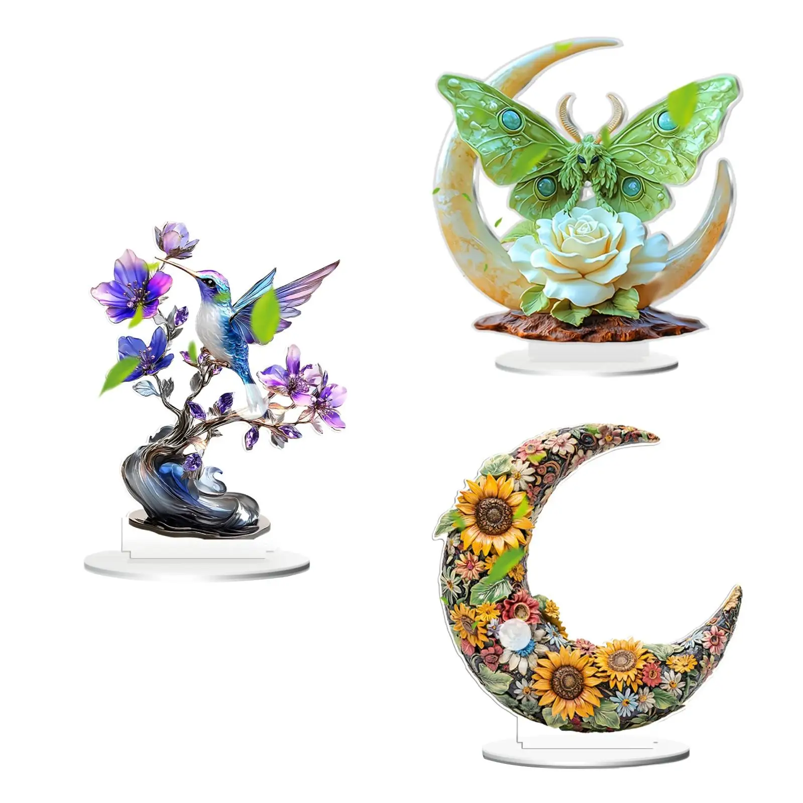 Placa multicolorida 2D sinal de mesa versátil e leve decoração de mesa