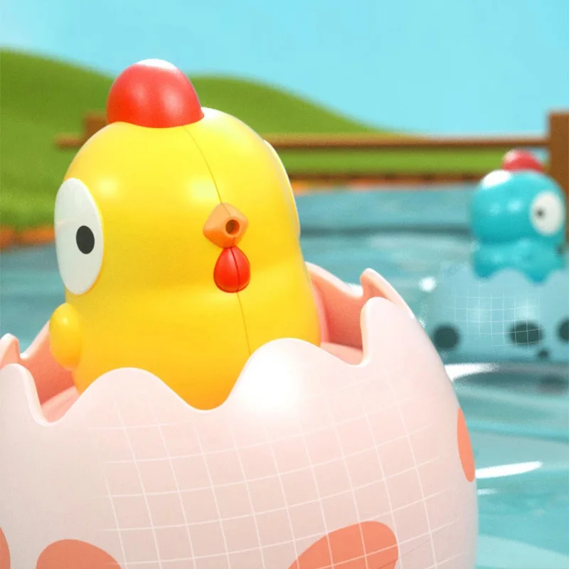 Jouet de bain pour bébé, dinosaure mignon, canard, pingouin, pulvérisation de pluie, œufs, salle de bain, jeu d'eau, douche, jouets d'eau, cadeaux pour enfants