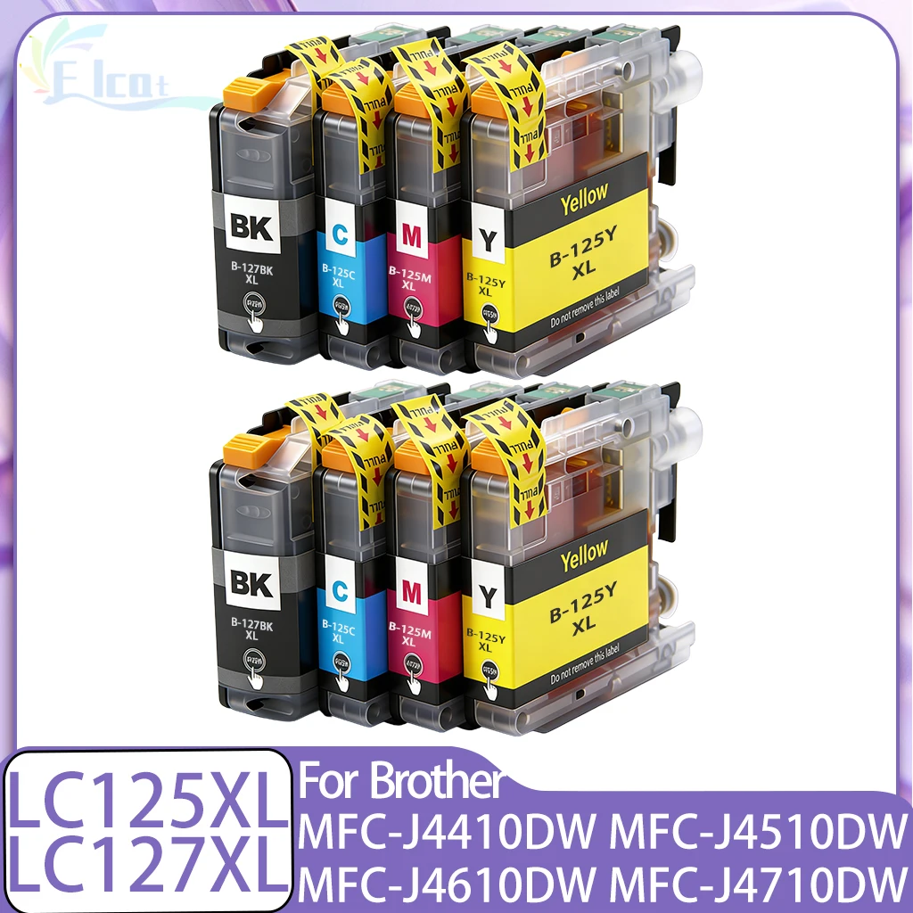 

Картридж с чернилами LC125 LC125XL LC127 LC127XL, совместимый с принтерами Brother MFC-J4410DW, MFC-J4510DW, J4610DW, J4710DW, DCP-J4110DW