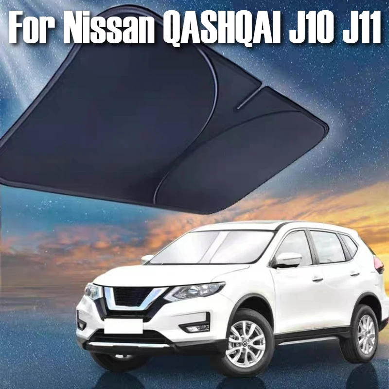 

For Nissan QASHQAI J10 J11 Car Accessories Windshield Sunshade Cover Anti UV Protection Foldable
