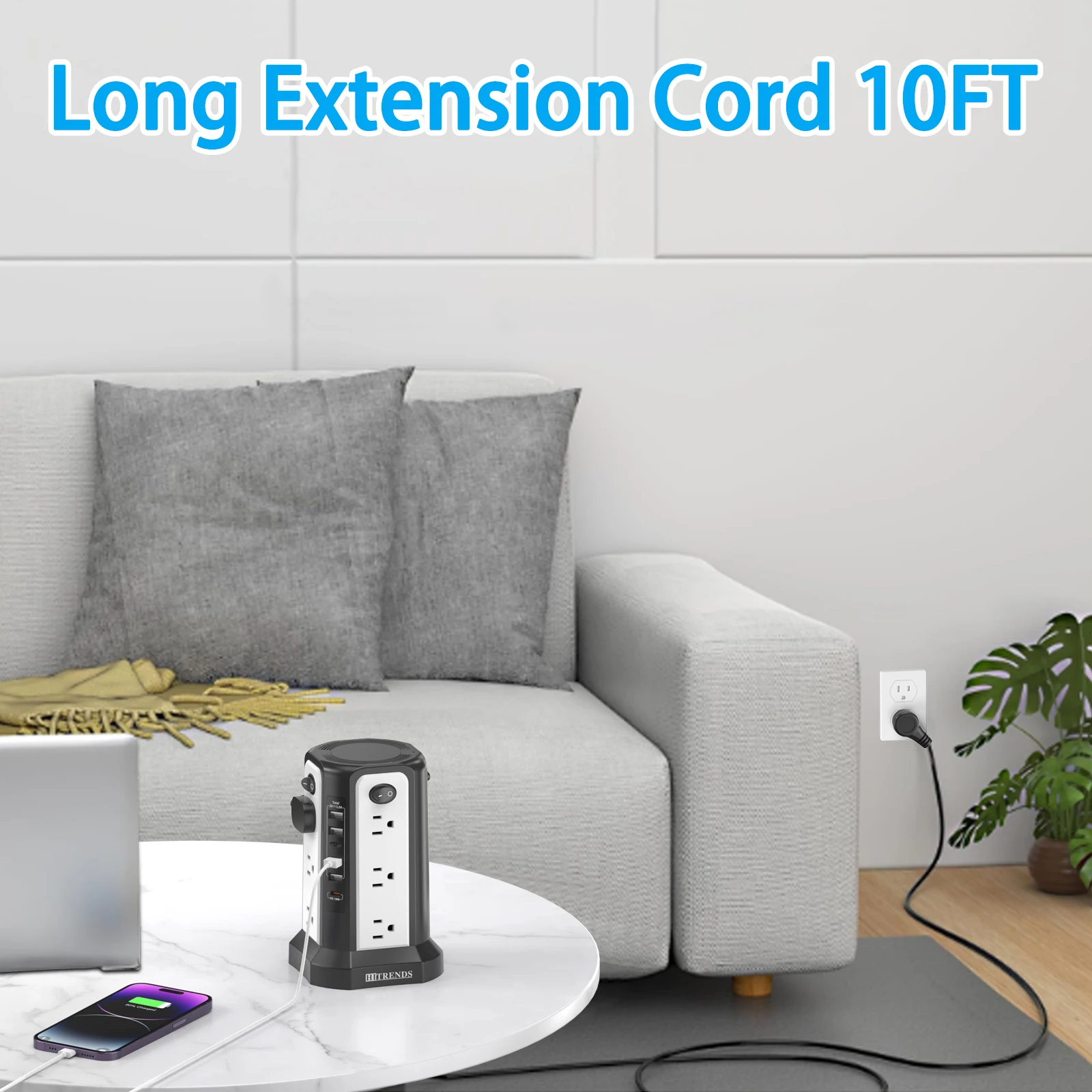 ปลั๊กพ่วง HITRENDS พร้อมระบบป้ - Ac Surge Protector บทวิจารณ์และราคา