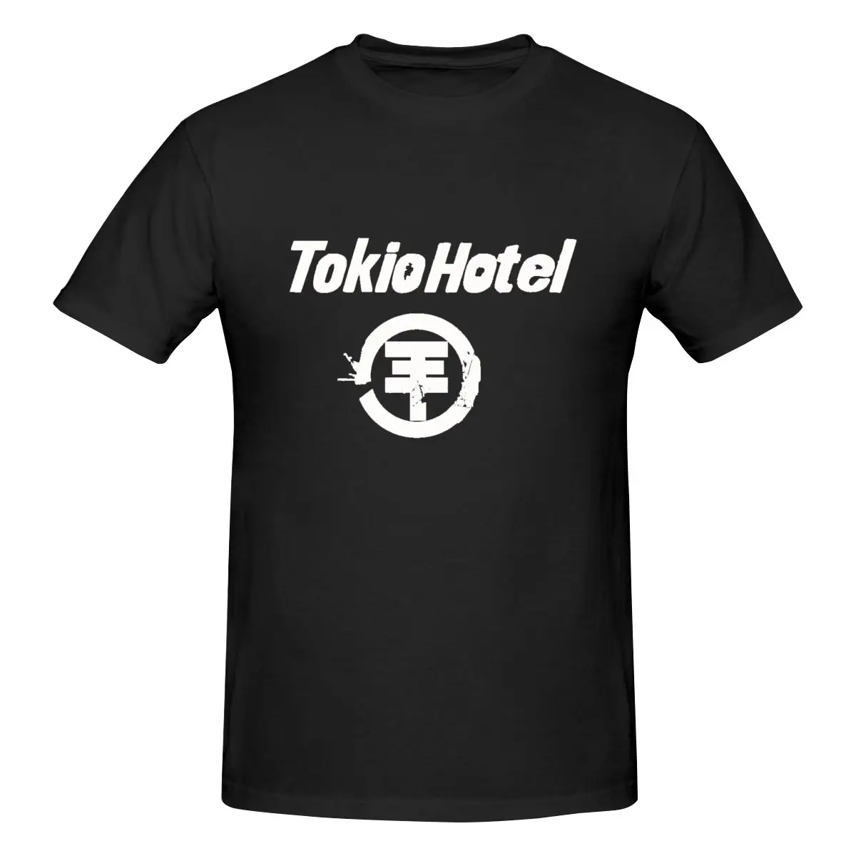 Funny Genres Pop Rock Tokio-hotel Logo Essential Men's T-shirt Printed Tops are loose and slim fit Women's T-shirts