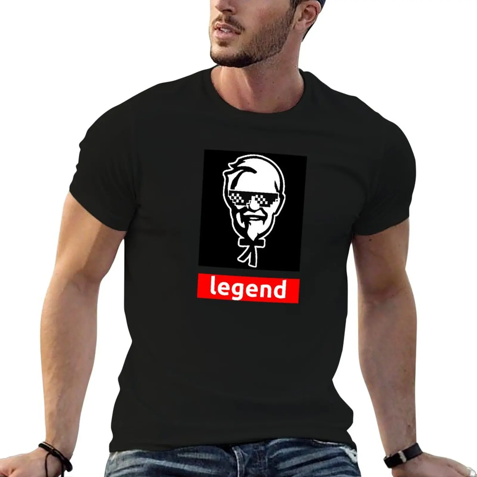 Colonel Sanders - Famous Figure Legend T-Shirt Running Performance Short Sleeve Tee