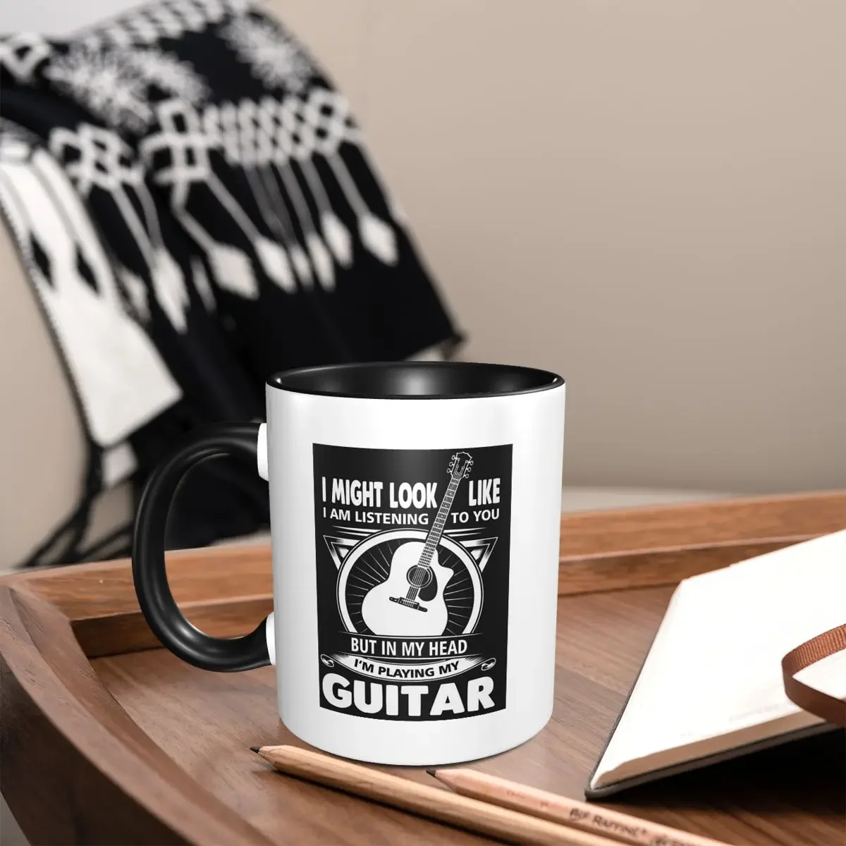 I'm Playing My Guitar PIANO Guitarist Guitars Lover Gift Mug Ceramic Coffee Cups Tea Mugs Milk Cup Drinkware Gifts for Friends