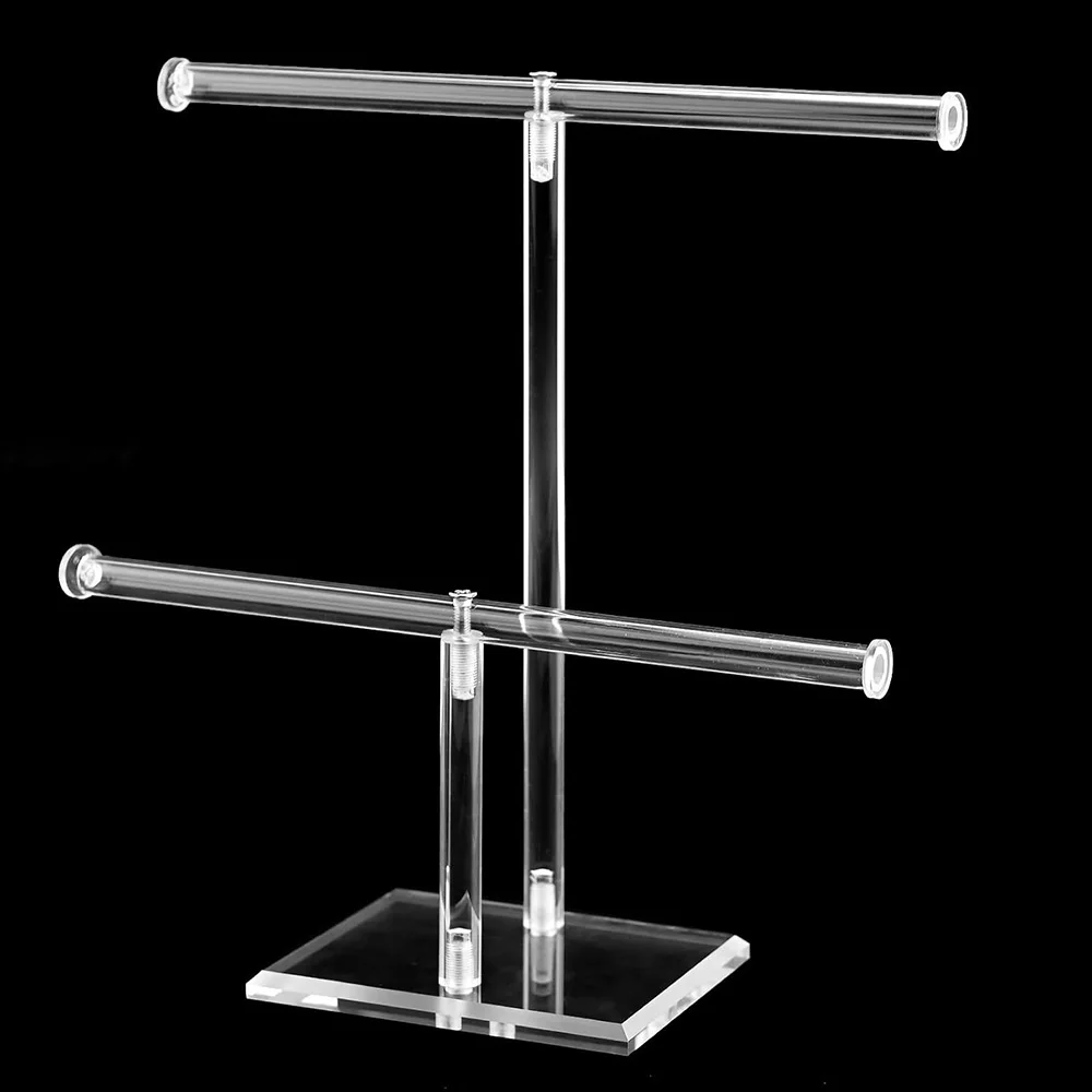 Jewelry Display Stands Necklaces Watch Bracelets Holder Transparent Storage Shelf Jewellery Stand Jewelry Display Storage