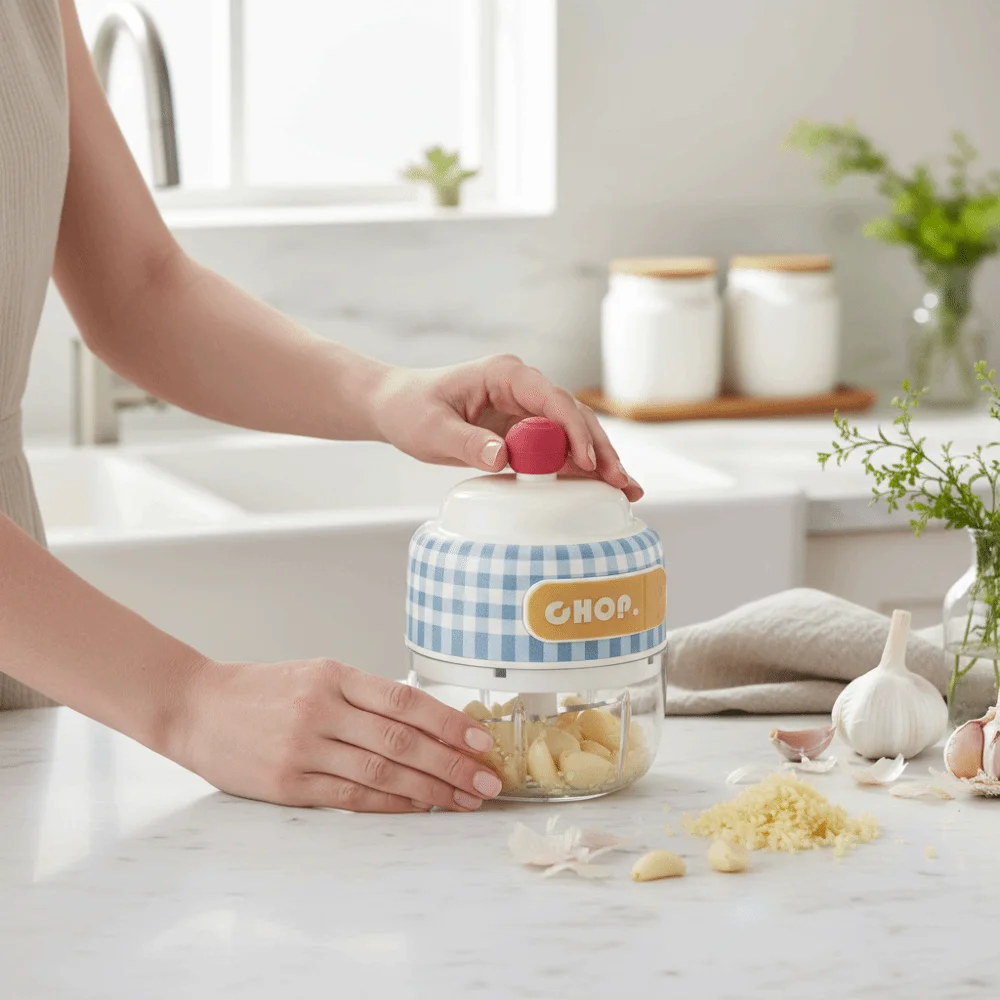 

Легко чистящийся портативный электрический измельчитель чеснока, многофункциональная беспроводная овощерезка, съемный мини-кухонный комбайн для приготовления пищи