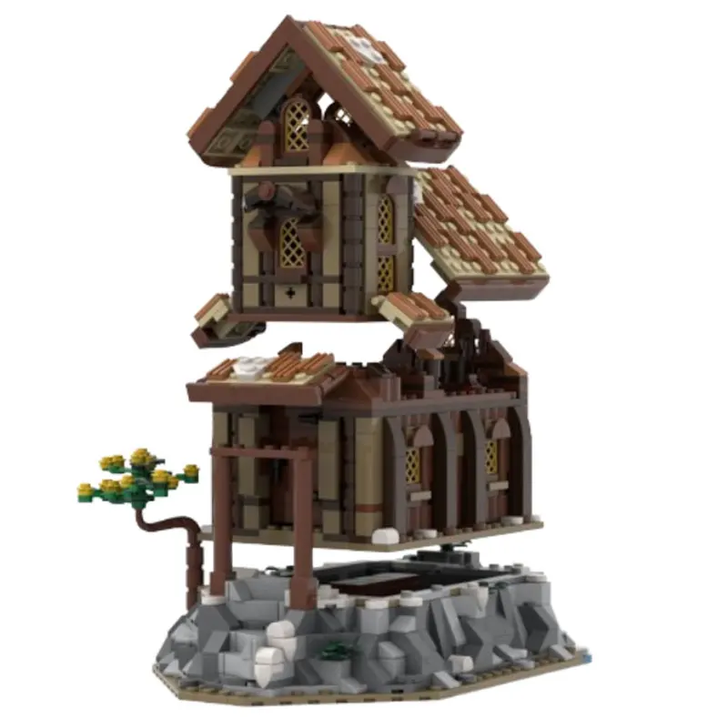 ชุดของเล่นตัวต่อ MOC-234703 1077 ชิ้น แบบจำลองเรือไวกิ้ง ประกอบเอง ตัวต่อขนาดเล็ก ของเล่นเสริมพัฒนาการ ชุดของขวัญ ของตกแต่ง