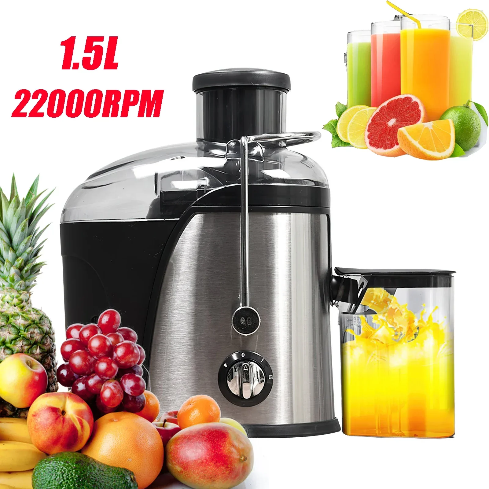 Spremitore centrifugo per frutta e verdura in acciaio inox con scarico automatico delle scorie spremiagrumi ad alta resa
