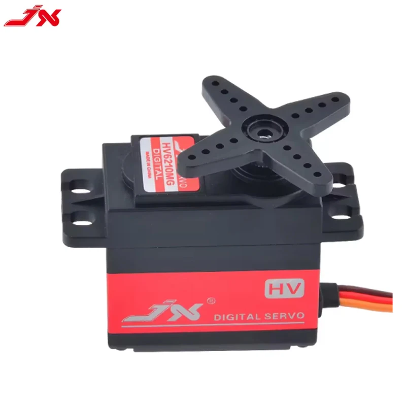 JX Servo PDI-HV6210MG 10kg 7.4V 120 degree Metal gear Brushless Standard RC Serv with servo arm For 1/8 1/5 RC Car