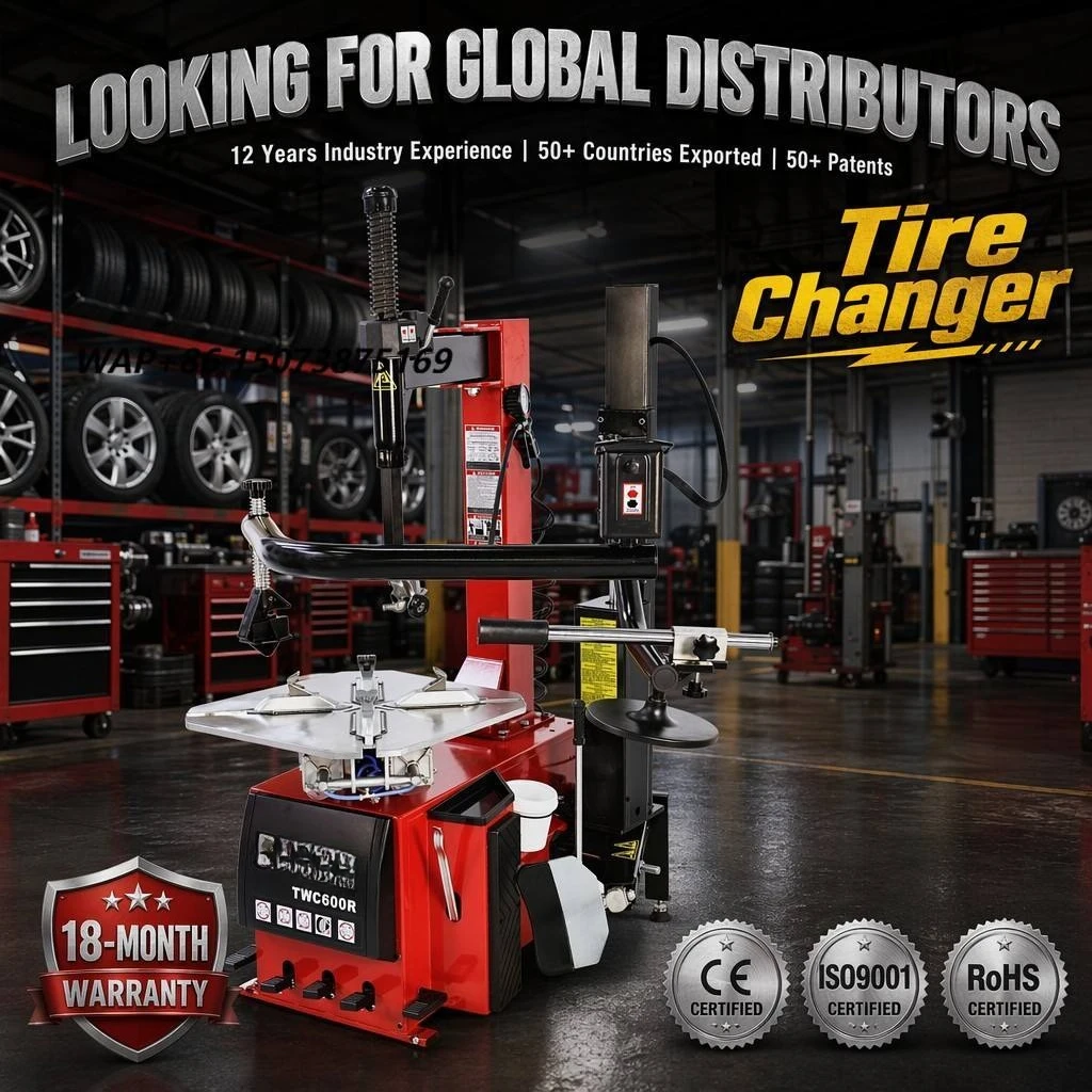 GATmatic TWC600R Automatic Tire Changer Right Assist Arm Tyre Change Machine 12-26in 1188mm 218kg 110V 220V 380V CE Certified