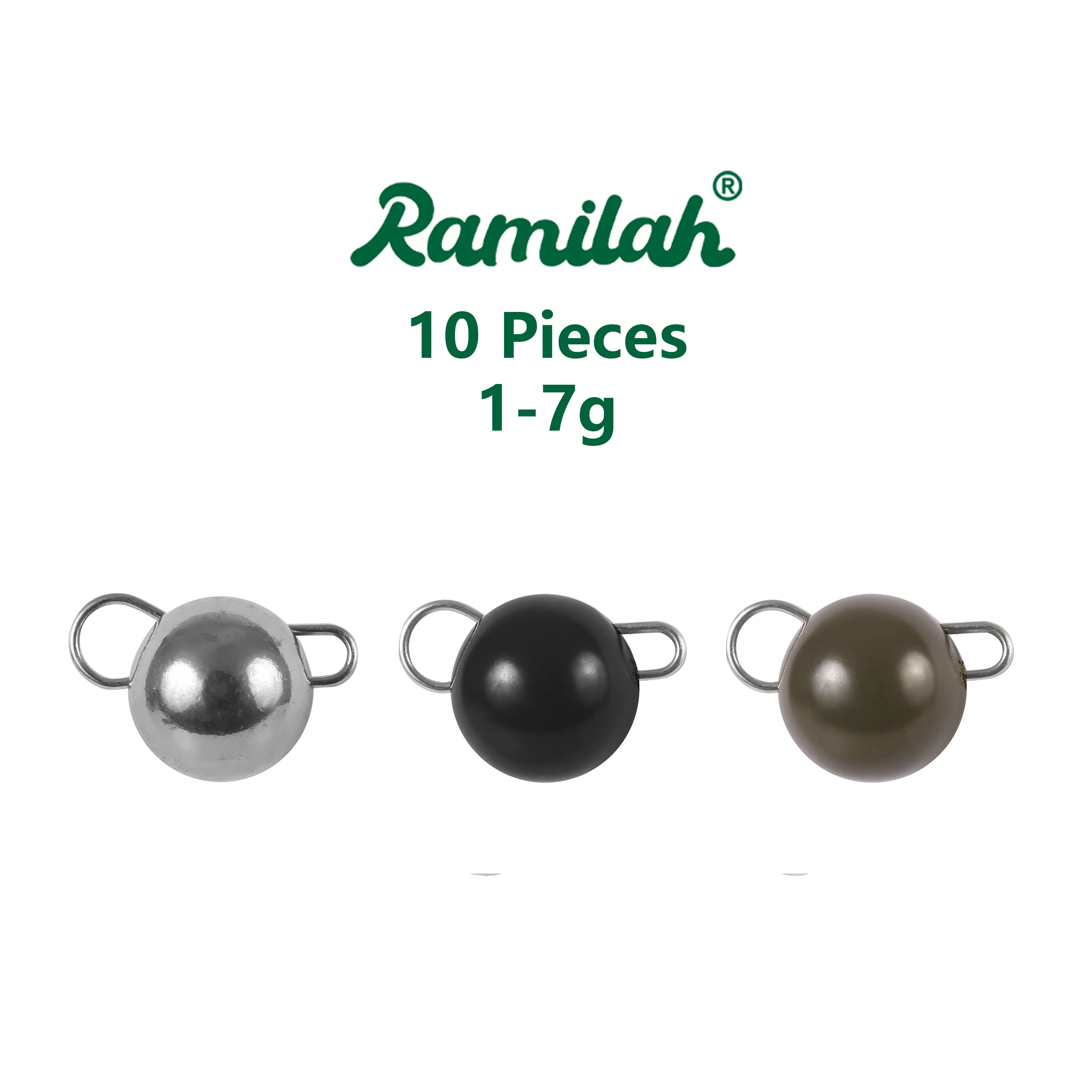 10 piezas 3 colores 1g-7g tungsteno Cheburashka pesas accesorios de pesca