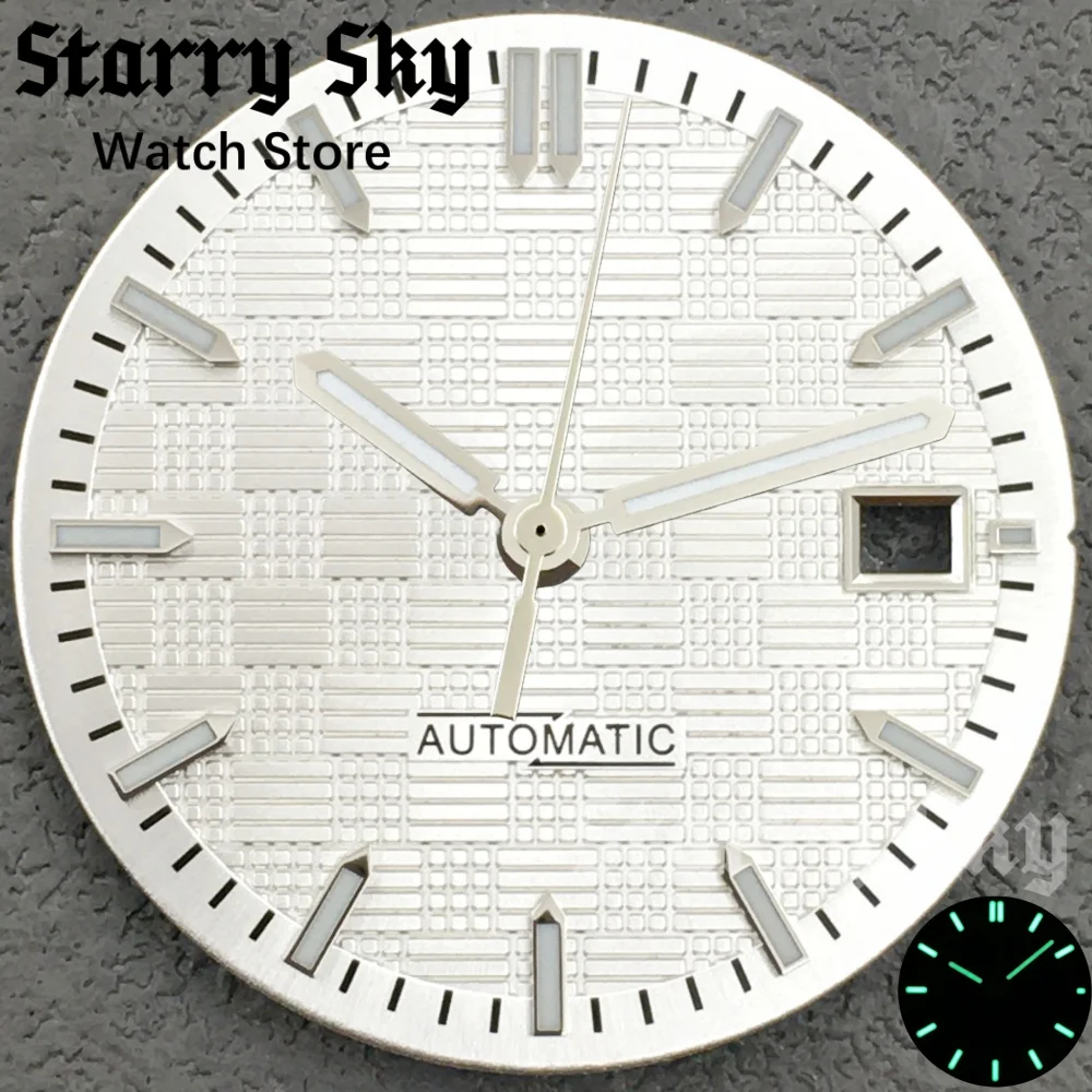 Starry Sky New 31mm Engineer Style Sterile Watch Dial Watch Hands With Green Luminous Suitable For NH35 Movement Watch Accessory