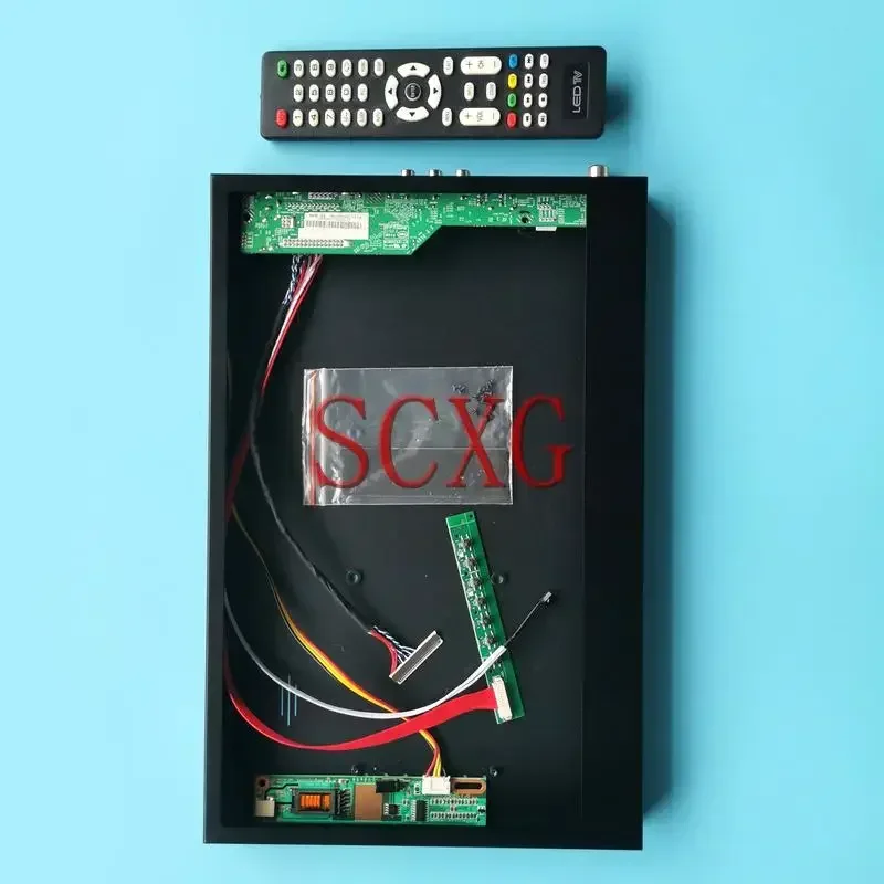 

For B141EW03 B141EW04 TV Analog Controller Board+Metal Case 1280*800 VGA HDMI-Compatible AV USB DIY Kit 14.1" LVDS 30 Pin 1CCFL