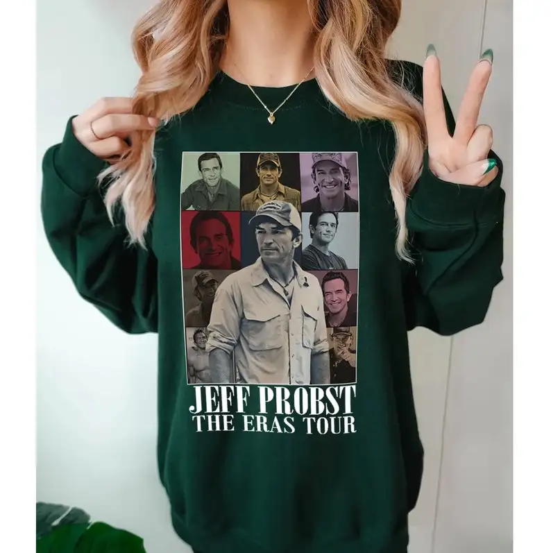 Jeff Probst Shirt Gift Merch for Jeff Probst Fans, Retro 90's Fans Tee