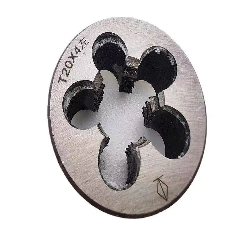 Metric Trapezoidal Threading Die TR10 TR12 TR14 TR16 TR18 TR20 TR22 TR24 Left Hand Round Die HSS Machine Tool Lead Screw