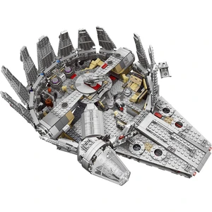 Uzay gemisi Tuğla Oyuncaklar Çocuklar için Yıldız Savaşçıları, Uzay Gemisi, Millennium Falcon 75105 Modeli Yapı Taşları Kiti, Yeni Bebek falcon'un en iyi 10 satışı, eski no. 2