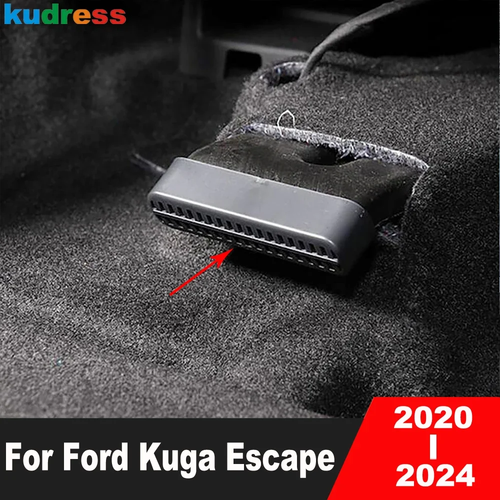 

For Ford Kuga Escape 2020 2021 2022 2023 2024 Car Back Rear Under Seat Air Condition Vent Outlet Cover Trim Interior Accessories
