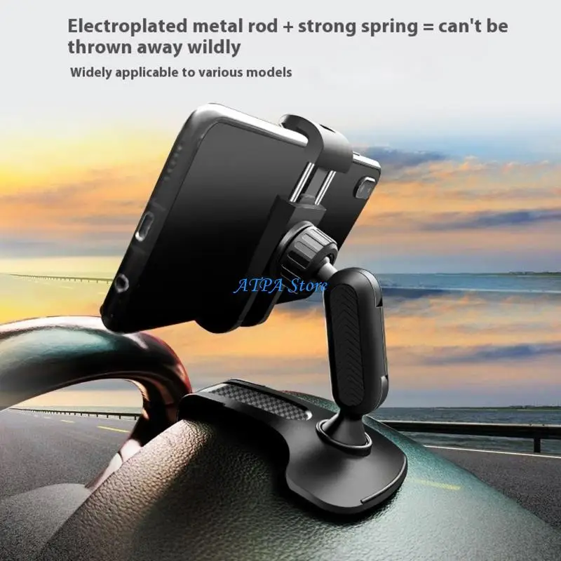 

U13C Multiple Directional Vehicle Phone Mount Not Slip Designs Auto Dashboard Bracket