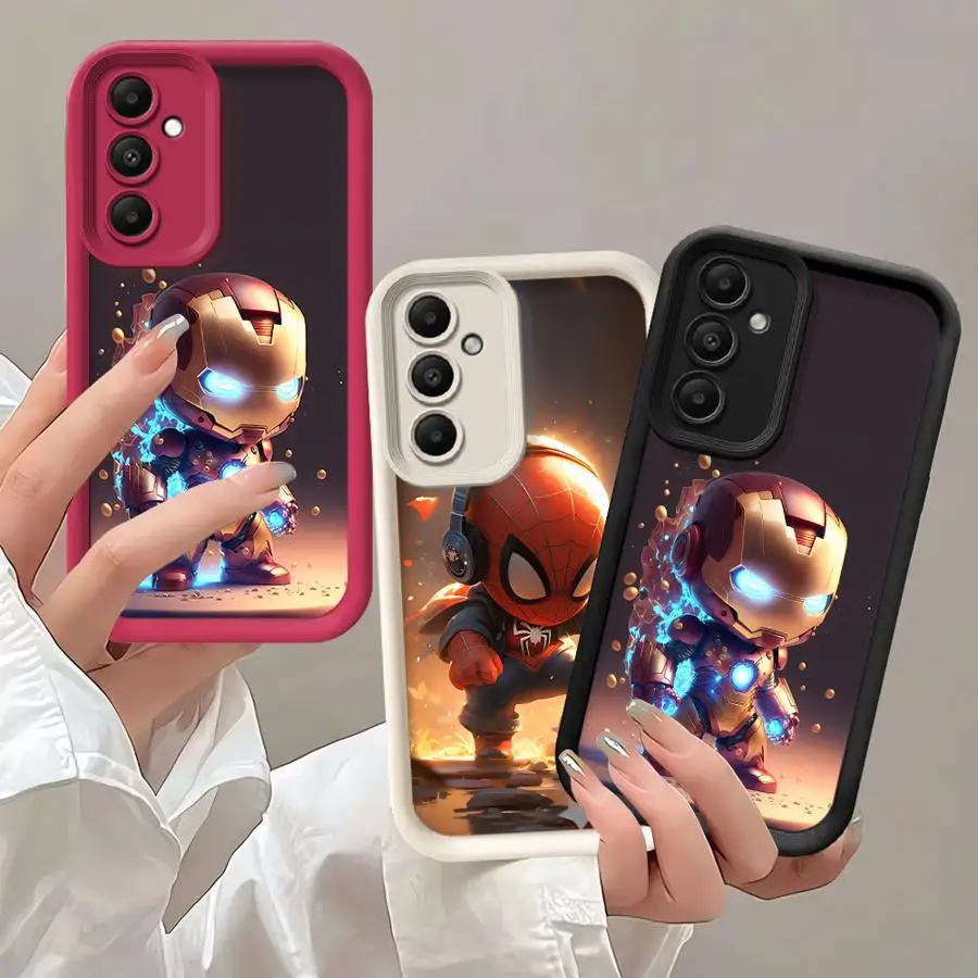 Marvel Sipider Man Soft Back Phone Case for Samsung Galaxy A55 A25 A11 A12 A13 A24 A22 A23 A32 A52 A53 A73 Cover