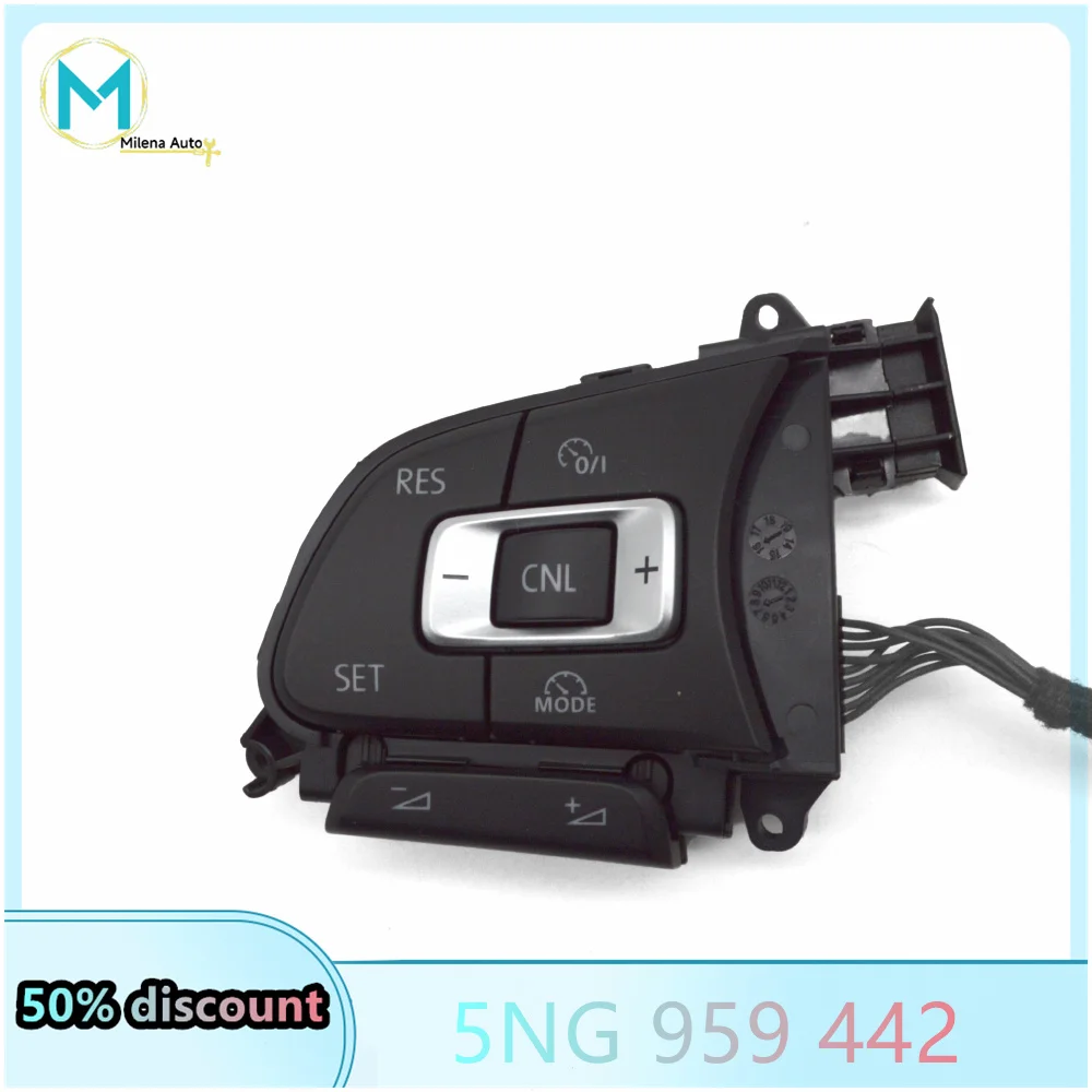 5NG 959 442 5NG959442 For VW Passat B8 Tiguan MK2 T-Roc without ACC multifunction steering wheel button