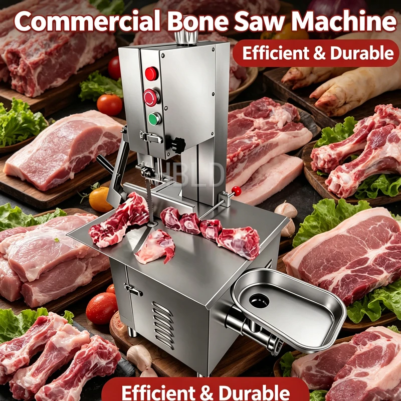 

Electric Commercial Meat Grinder Multifunctional Food Processing Machine Fully Automatic Bone Cutting Machine for Kitchen