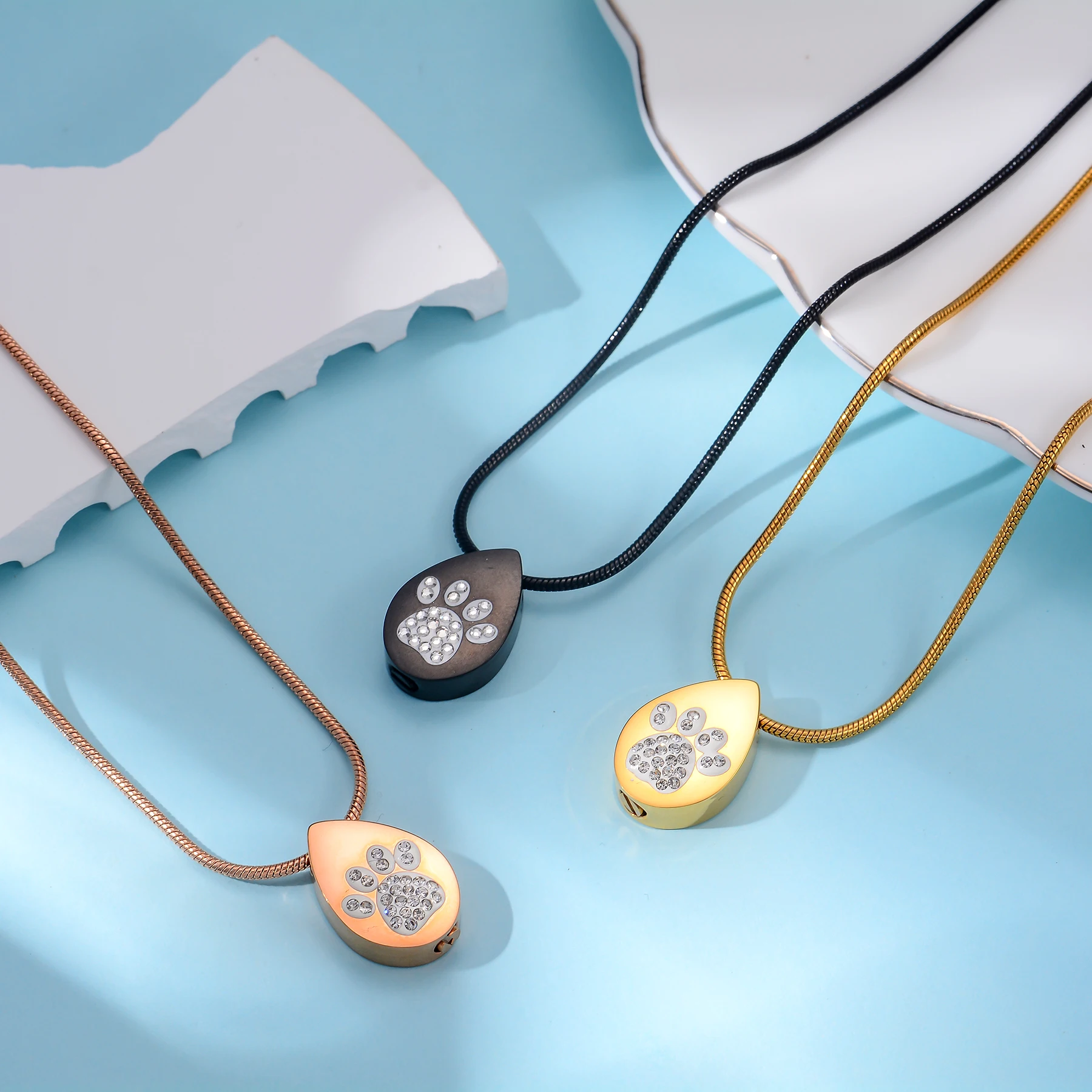 الحيوانات الأليفة جرة قلادة مخصصة اسم تاريخ الفولاذ المقاوم للصدأ الحرق تذكار لقط الكلب رماد الشعر مجوهرات تذكارية هدية