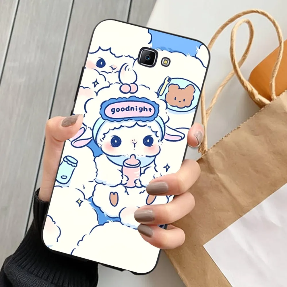 Cute Cartoon Little L-Lamb Phone Case For Samsung J 7 Plus 7core J7 Neo J6 Plus Prime J6 J4 J5 Mobile Cover