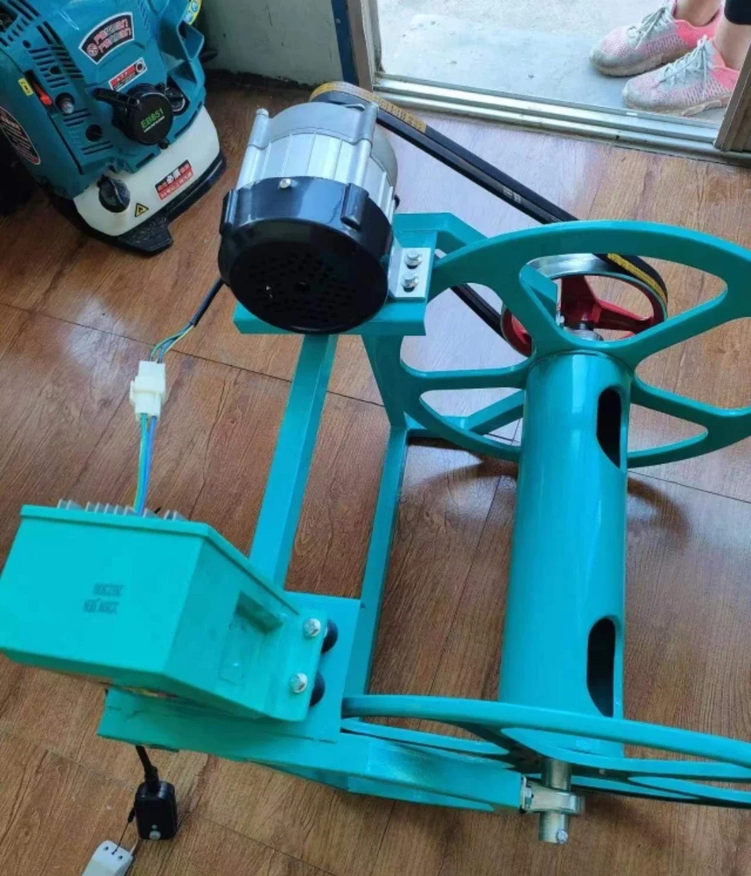 Farm Remote‑Control Sprayer Accessory Electric Hose Coiling Machine Automatic Wind Unwind Water Hose Reel Agricultural Pipe Stor